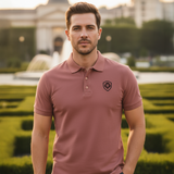 Future Looks Bright Lion Shield Premium Red Polo Shirt
