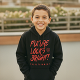 Kid's Future Looks Bright Red Lion Premium Pullover Hoodie