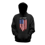Live Free USA Flag Black Hoodie