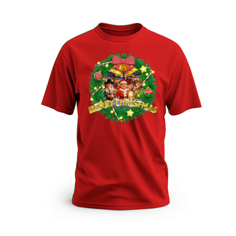 Merry Christmas PBD Podcast Team Red & Green Short Sleeve T-Shirt