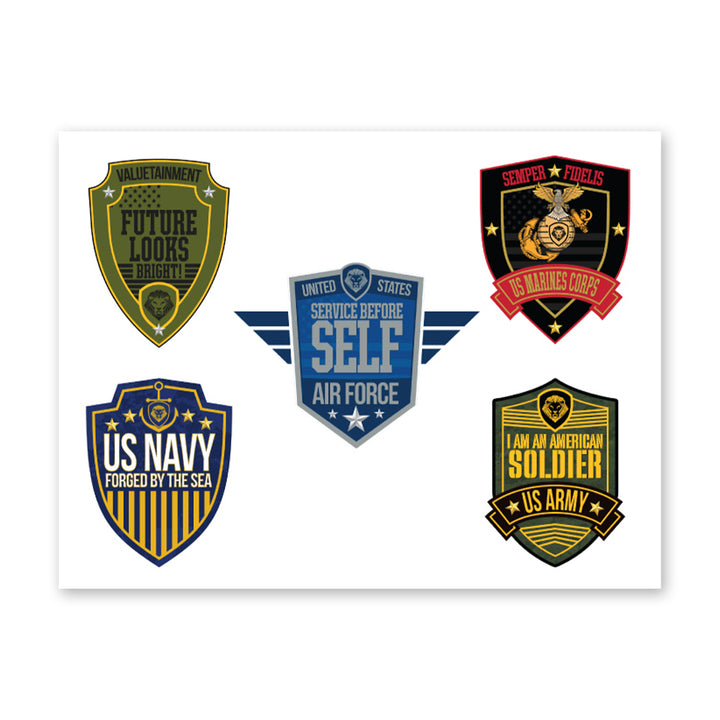 Future Looks Bright Armed Forces Multi Stickers 5pcs