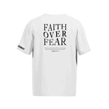 Men's Faith Over Fear VT White and Black Short Sleeve T-Shirt