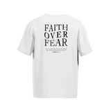 Men's Faith Over Fear VT White and Black Short Sleeve T-Shirt
