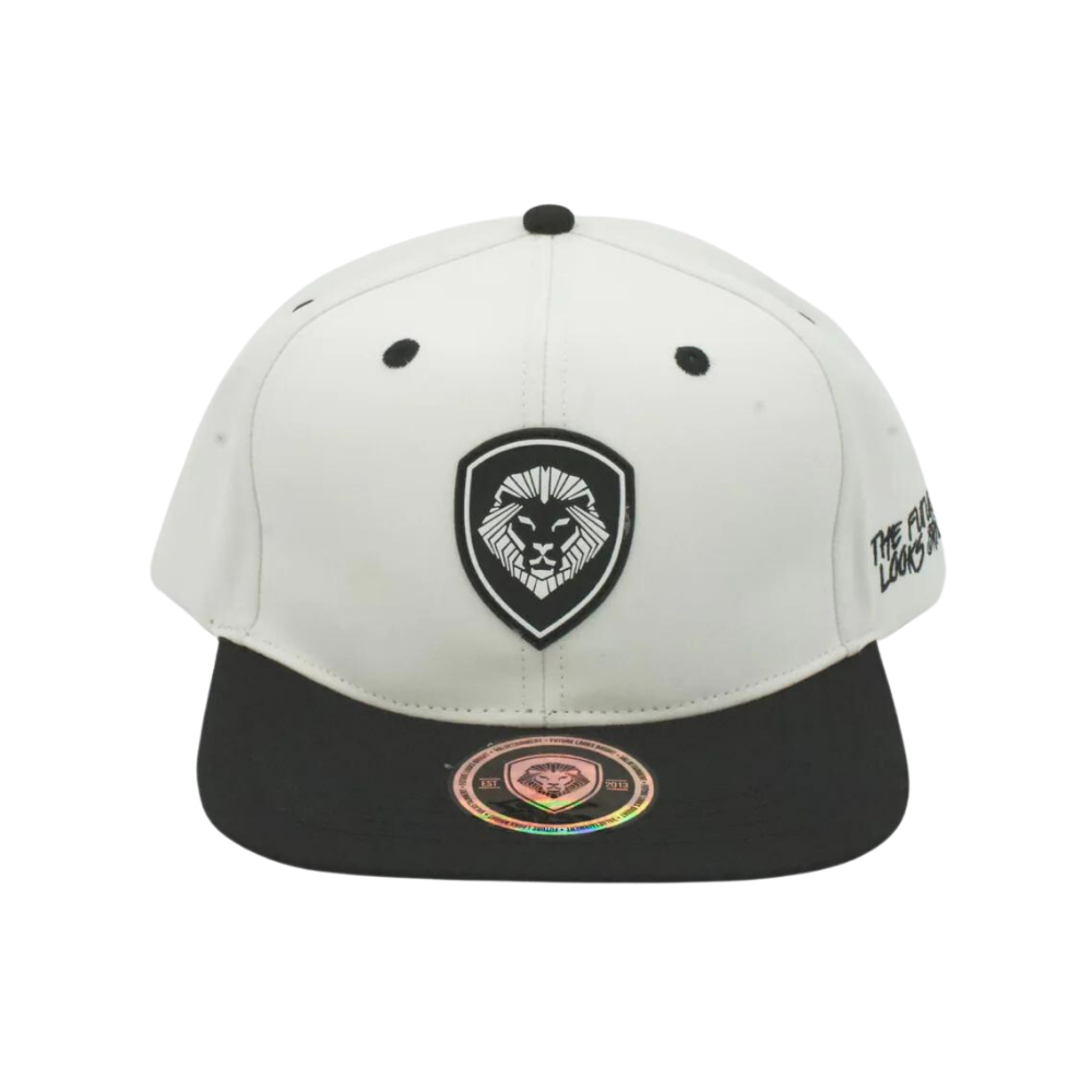 FLB Flatbill Hat - White & Black
