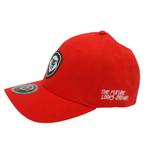 VT Shield Logo Future Looks Bright Red & Black Flex Fit Hat